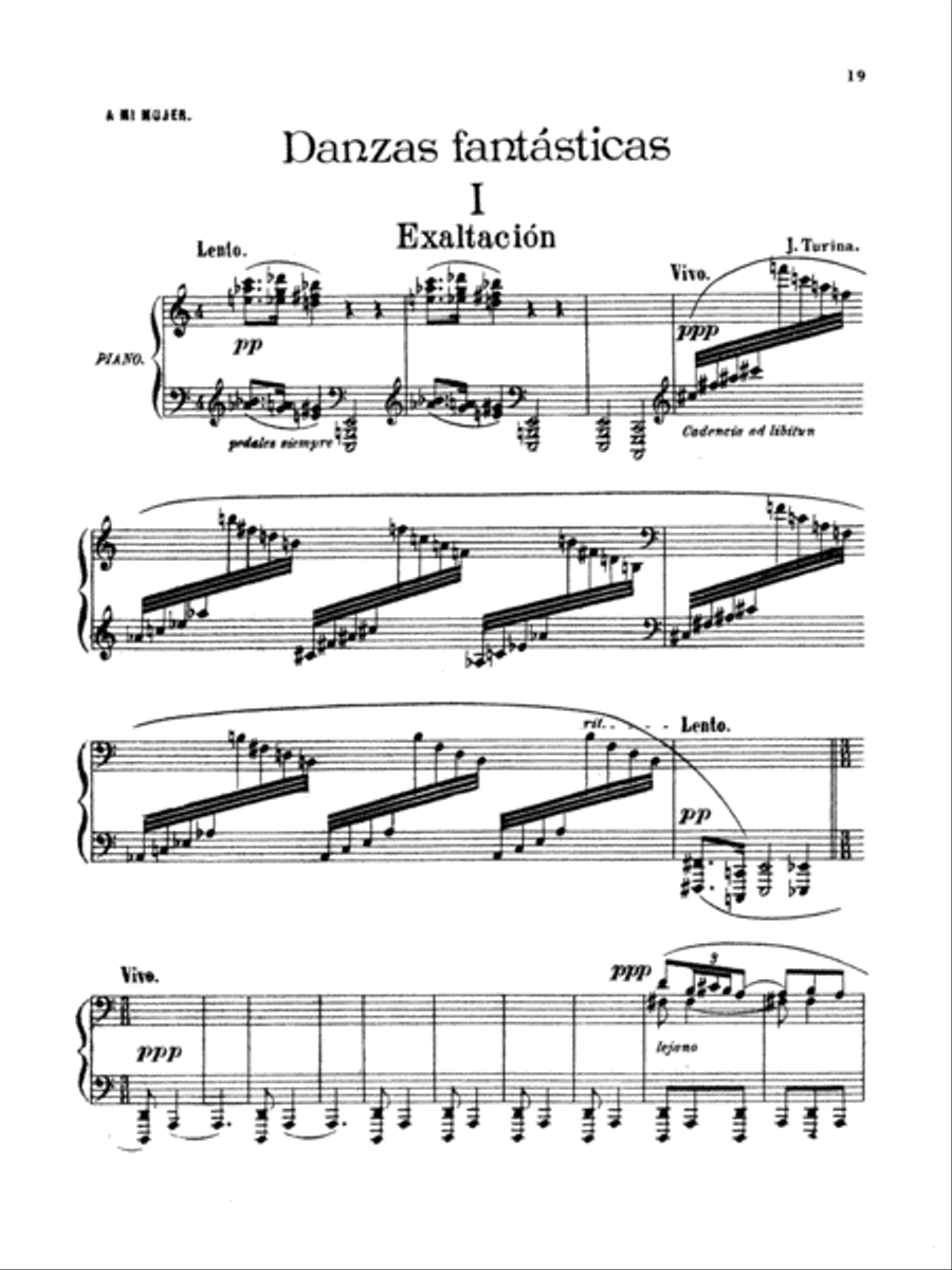 Turina: Exaltación & Recuerdos de mi rincón Piano Solo scores gallery preview page 1