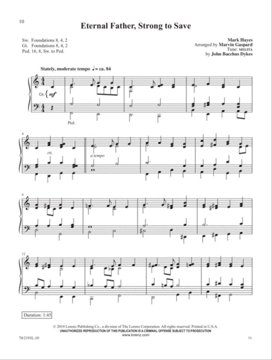 Mark Hayes: Miniatures for Organ Organ Solo scores gallery preview page 6