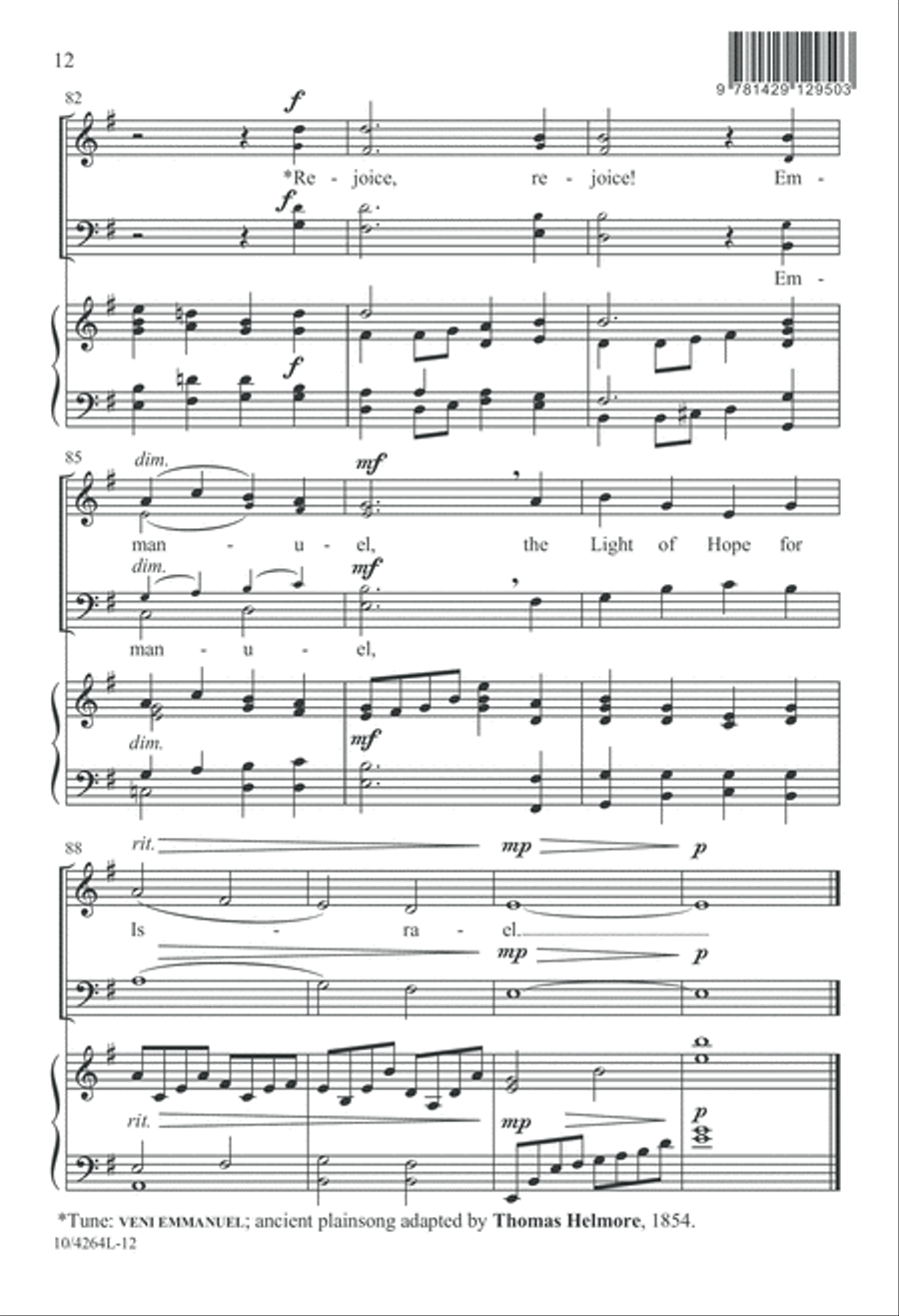 Come, Light of Hope Come, Light of Hope 4-Part scores gallery preview page 13