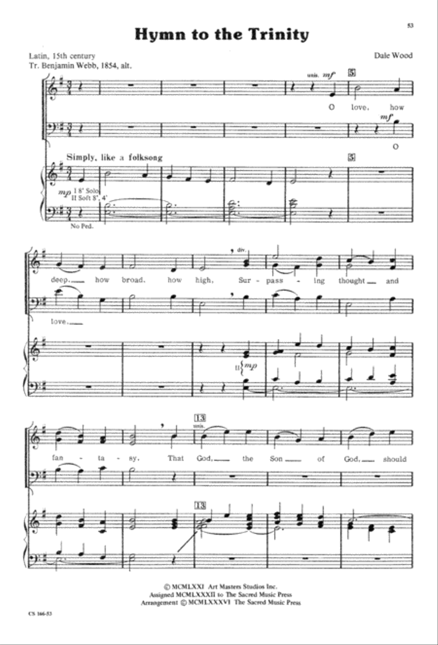 Sacred Anthem Book 3-Part scores gallery preview page 55