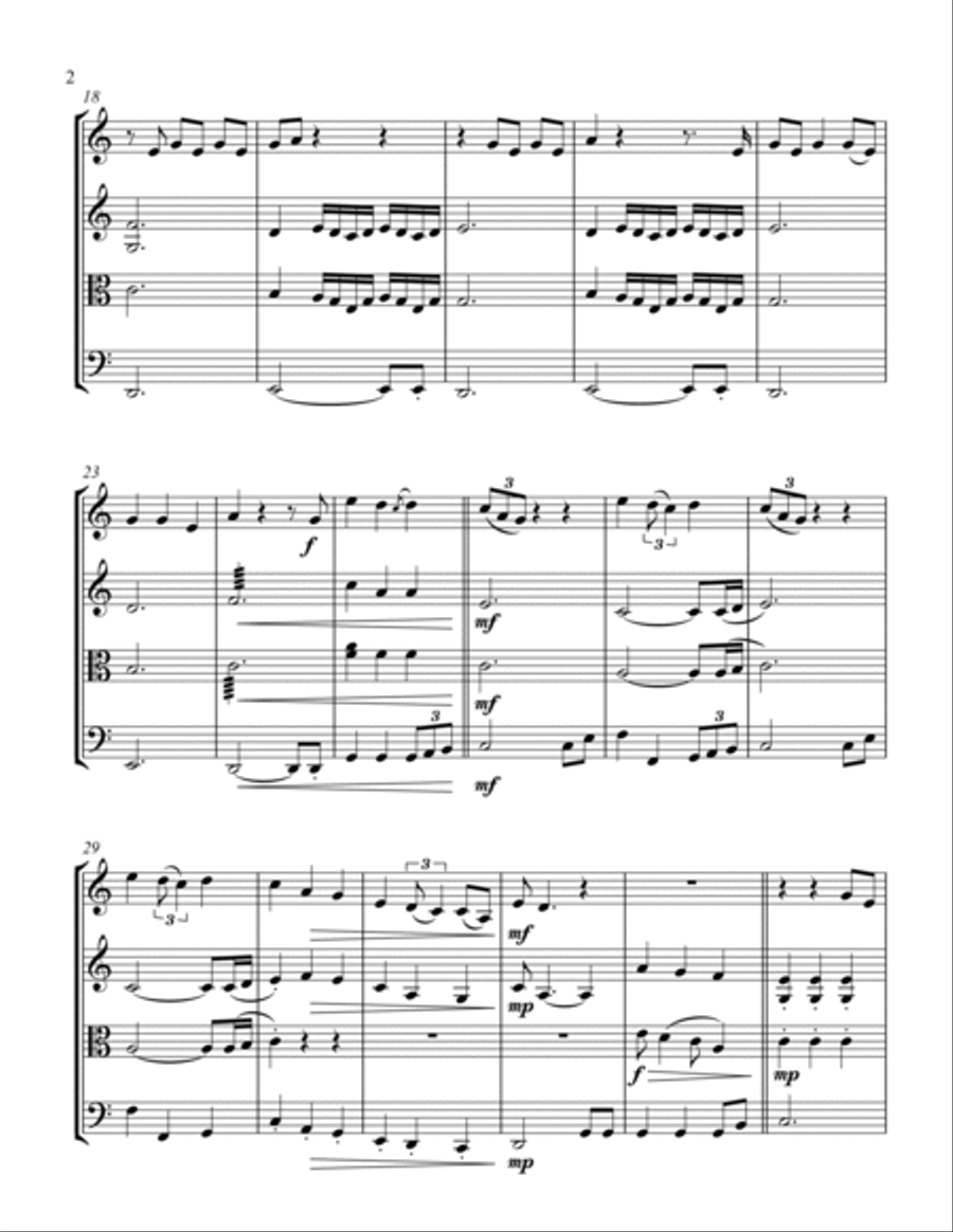 (you Make Me Feel Like) A Natural Woman String Quartet scores gallery preview page 2