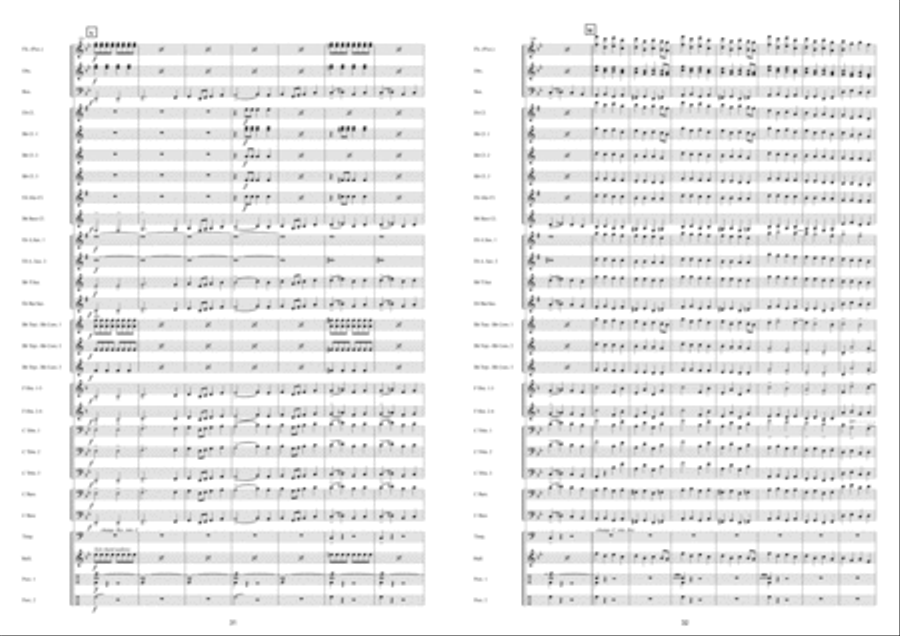 Marche Militaire Française Fanfare Band scores gallery preview page 17