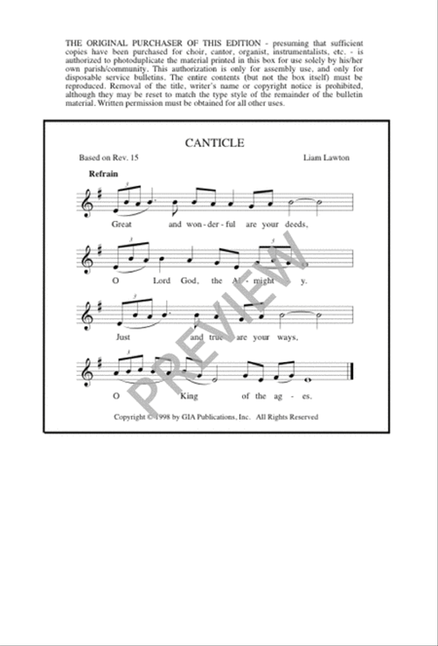 Canticle Canticle 4-Part scores gallery preview page 5