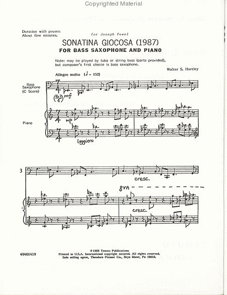 Sonatina Giocosa 1987