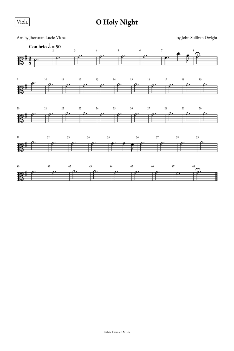O Holy Night String Quintet scores gallery preview page 5