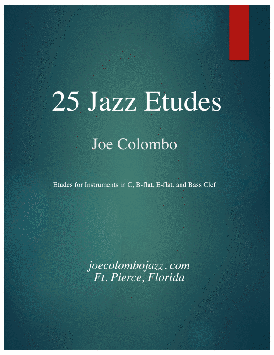 25 Jazz Etudes for Instruments in C, B-flat, E-flat and Bass Clef Saxophone scores gallery preview page 1