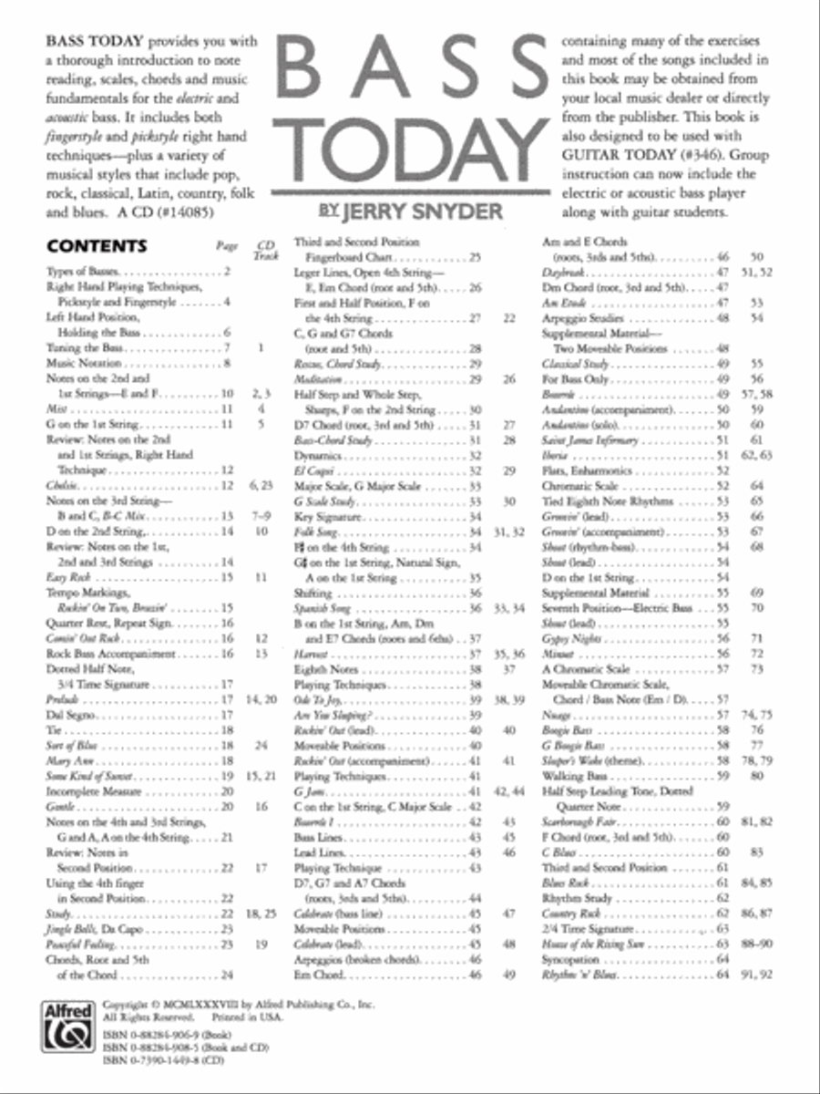 Bass Today Bass Today Bass Guitar scores gallery preview page 2