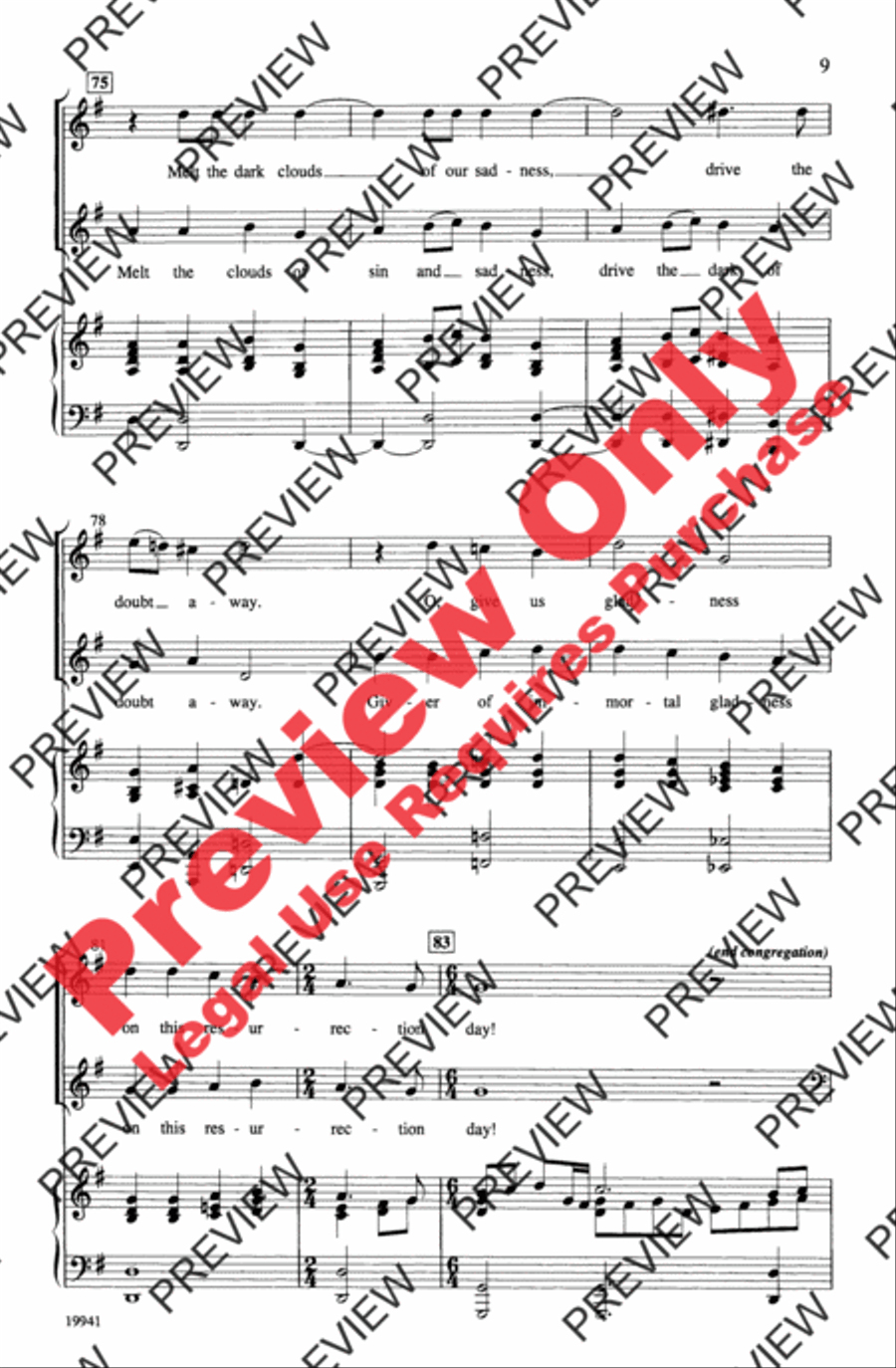 Resurrection Resurrection 4-Part scores gallery preview page 9