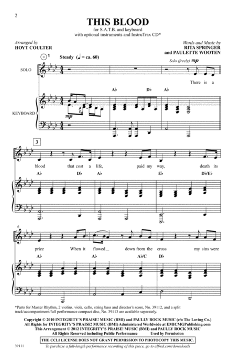 This Blood Choir scores gallery preview page 2