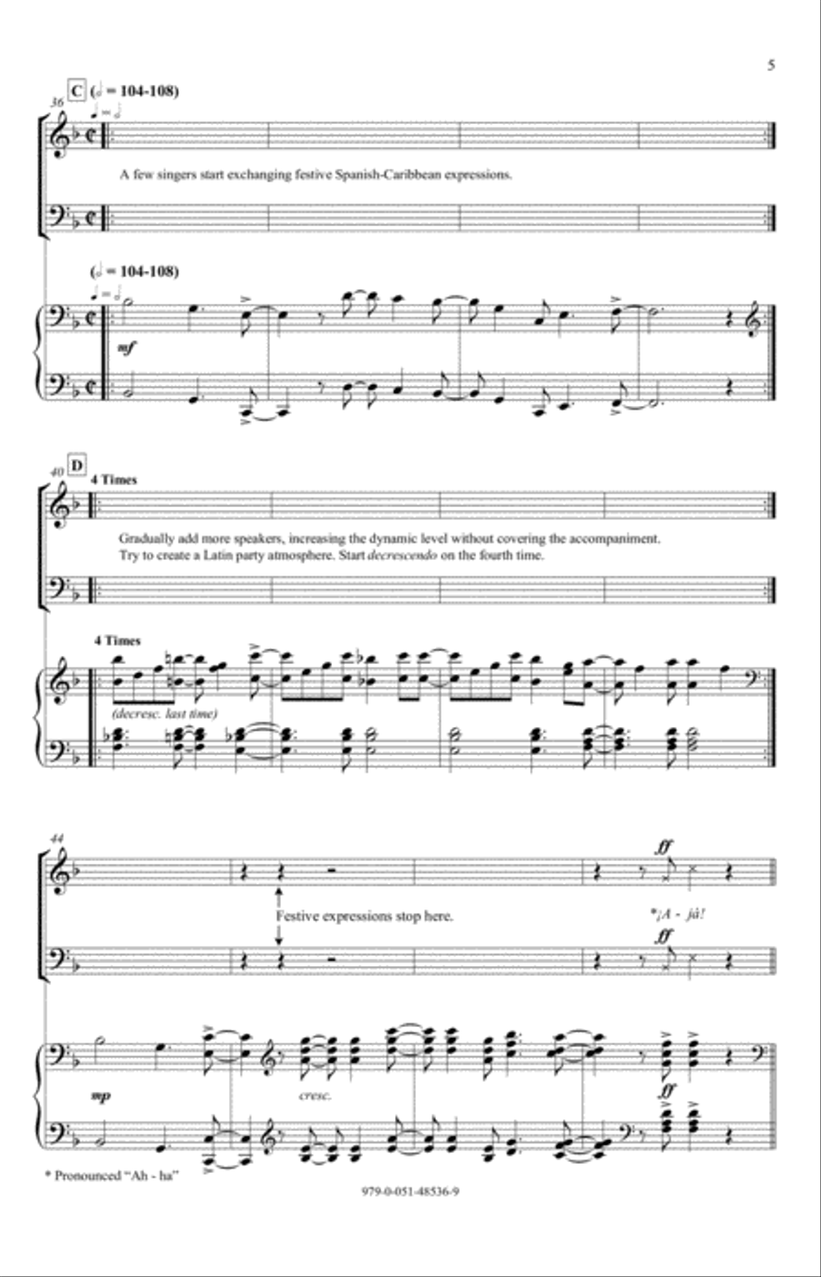 Alma Caribe (Caribbean Soul) 4-Part scores gallery preview page 5