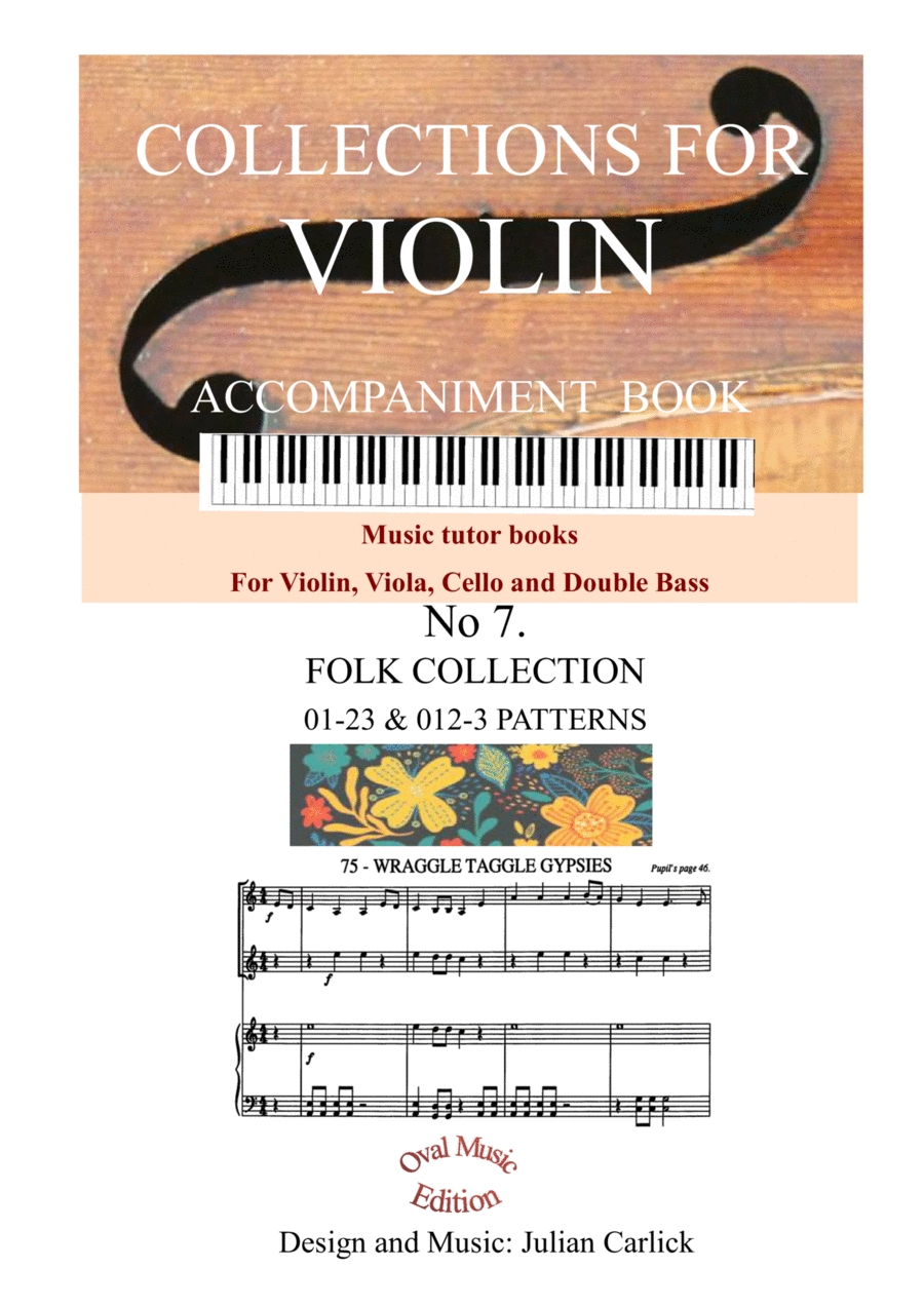 Folk Collection: Collections for Violin Volume 7 - ACCOMPANIMENT String Duet scores gallery preview page 1