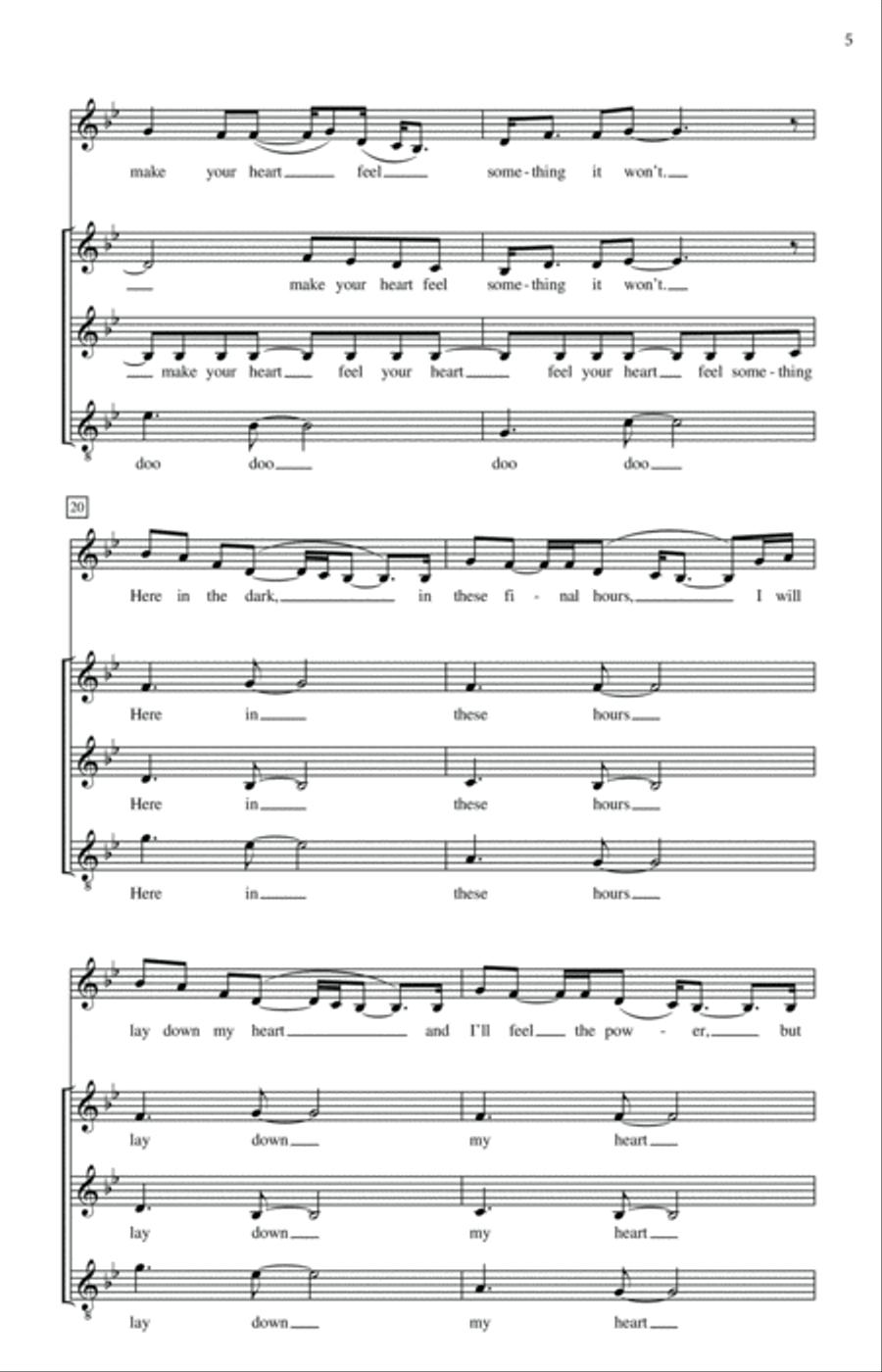I Can't Make You Love Me (arr. Deke Sharon) SSA scores gallery preview page 4