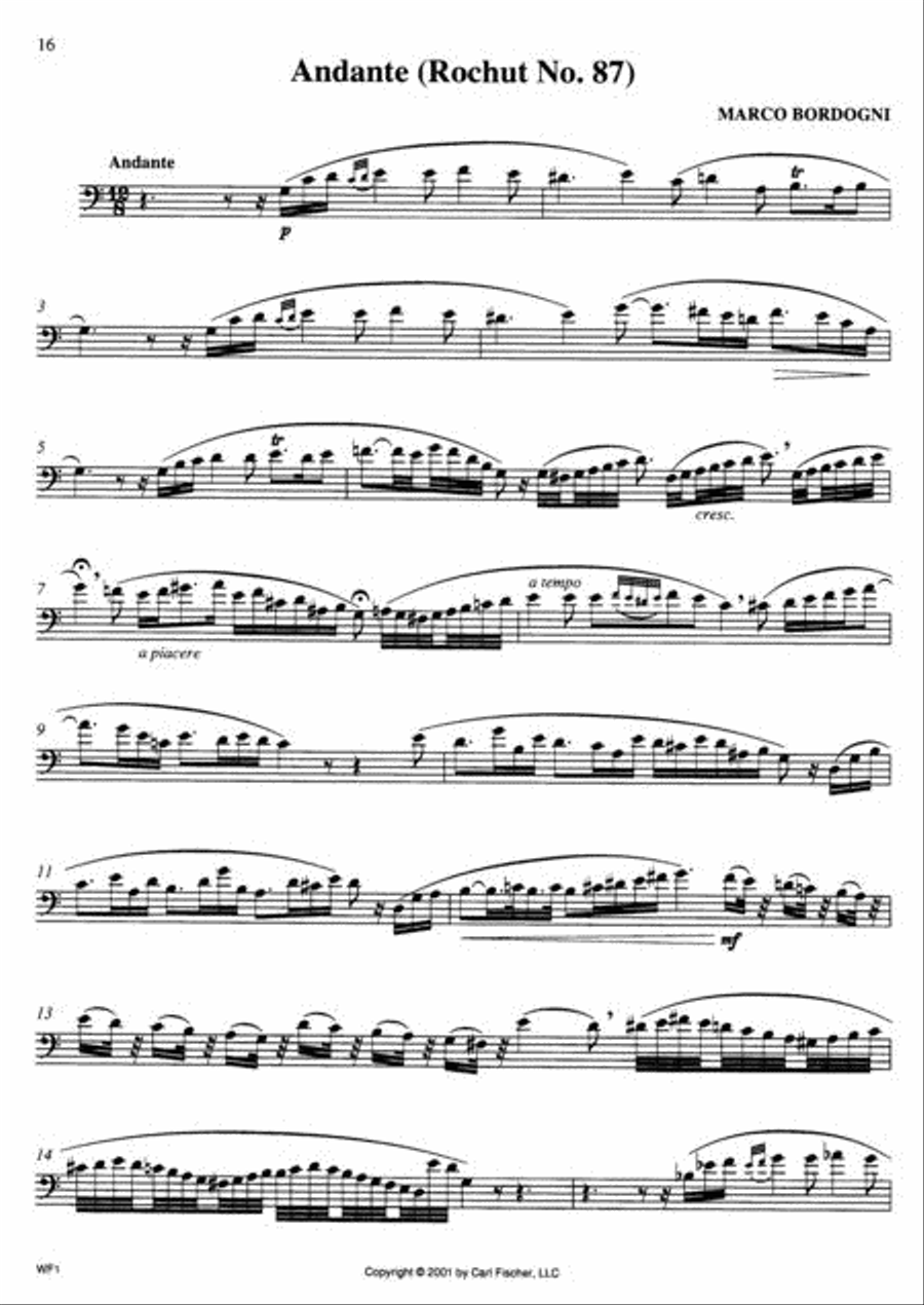 Bordogni trombone sales