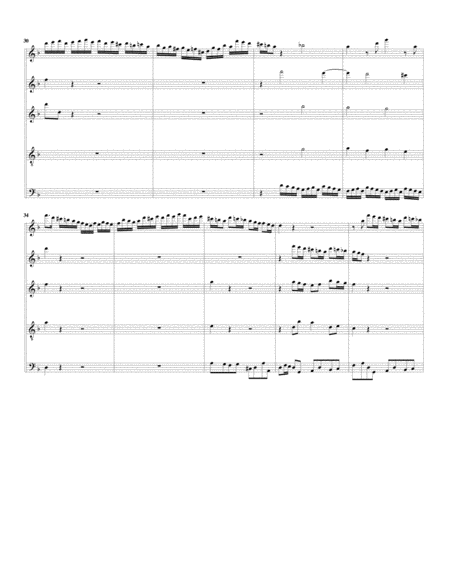 Aria: Ombre pallide from Alcina (arrangement for 5 recorders)