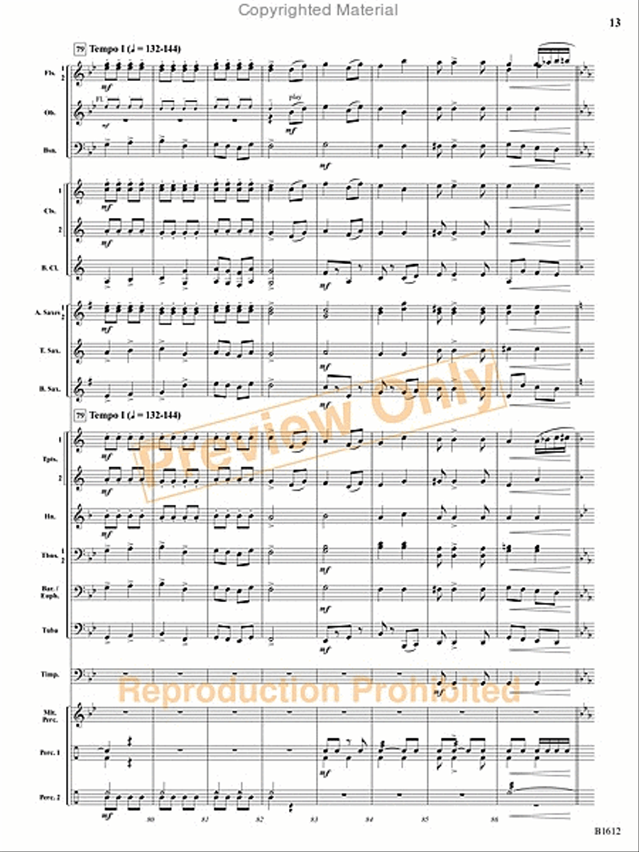 Hopak! Concert Band scores gallery preview page 14