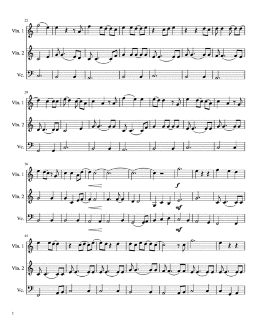 I'll Be String Trio scores gallery preview page 2