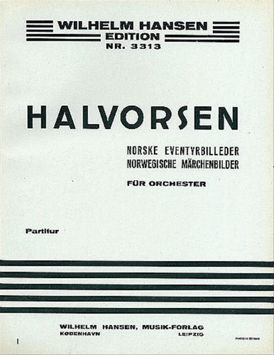 Johan Halvorsen: Norske Eventyrbilleder Orchestra scores gallery preview page 1