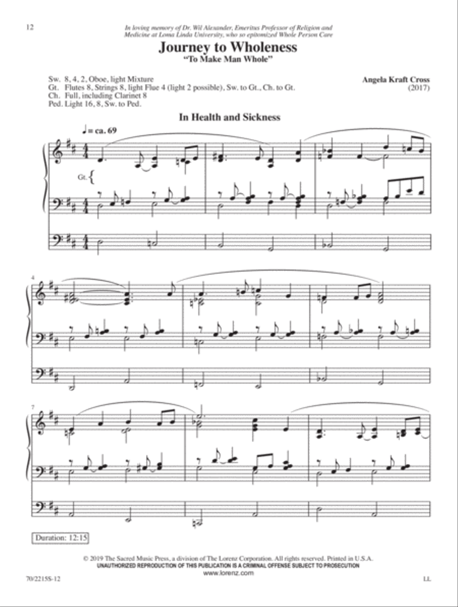 Journey to Wholeness Journey to Wholeness Organ Solo scores gallery preview page 7