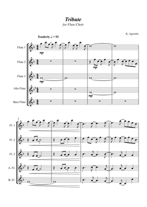 Tribute - for Flute Choir