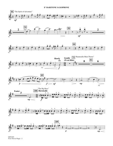 Pixar Movie Magic - Eb Baritone Saxophone