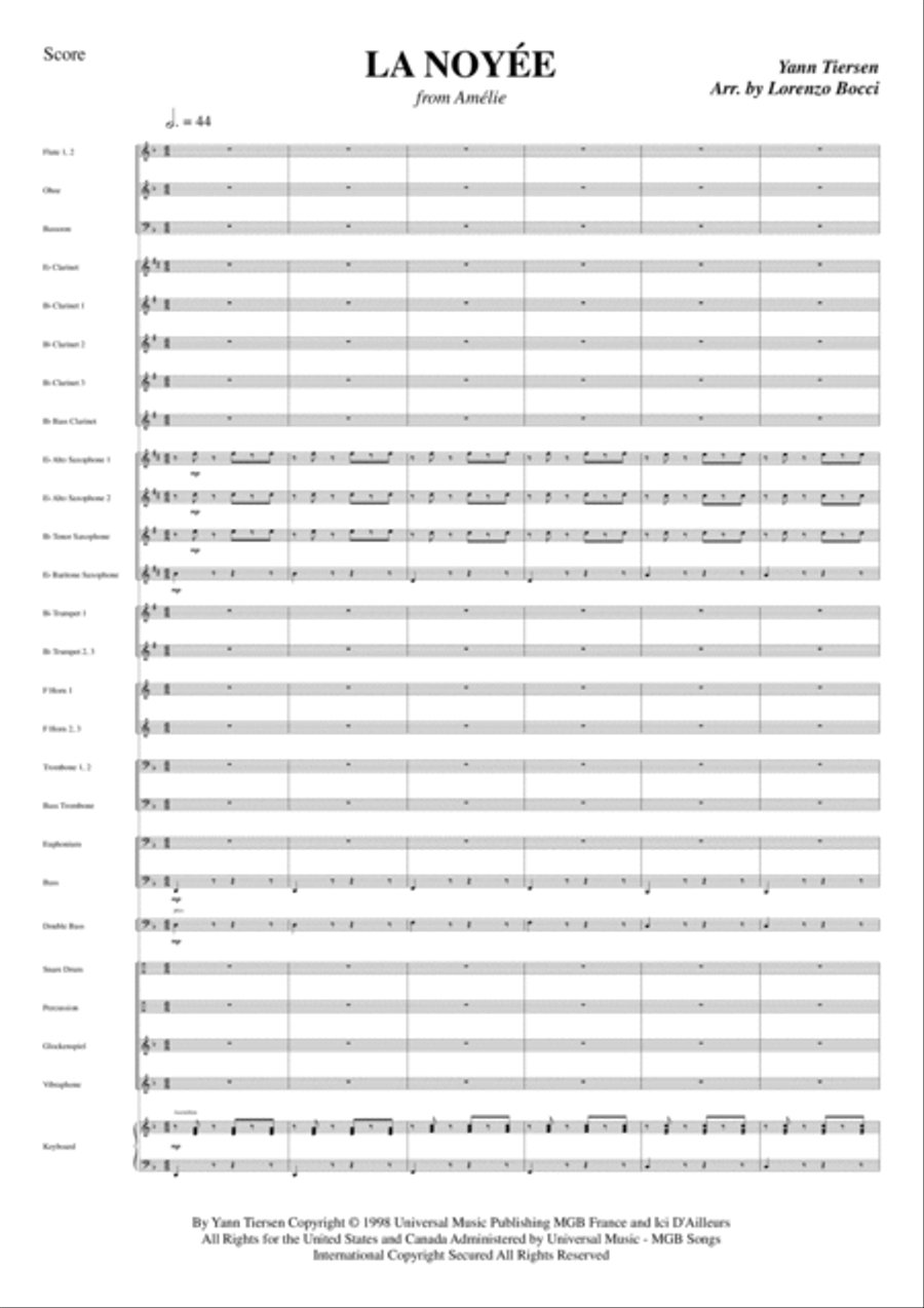 La Noyee Concert Band scores gallery preview page 3
