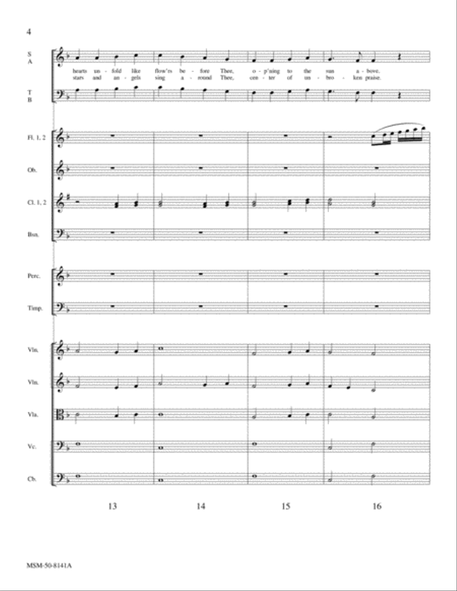 Joyful, Joyful, We Adore Thee (Downloadable Chamber Orchestra Score) Chamber Orchestra scores gallery preview page 4