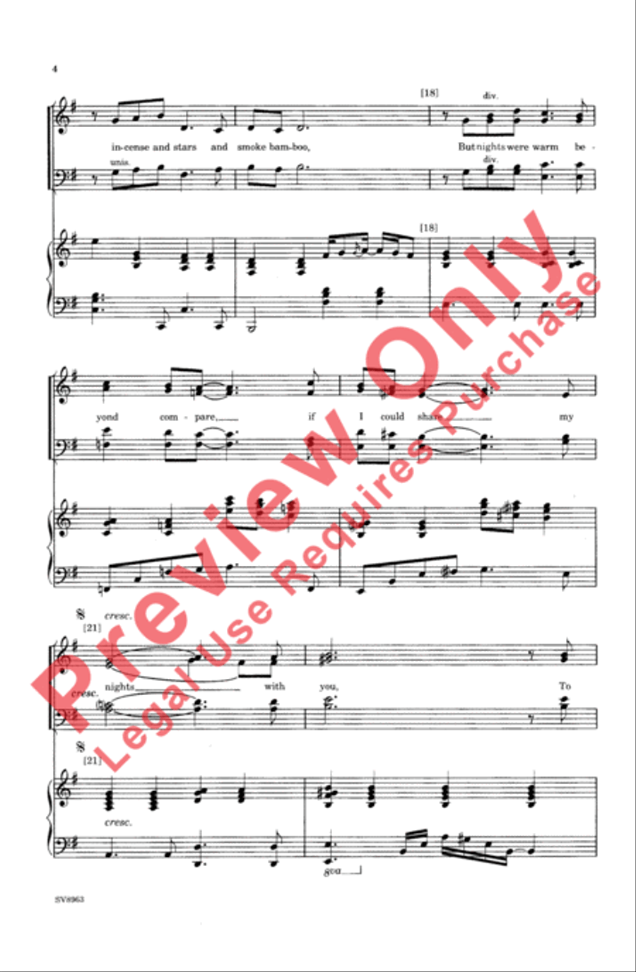With You 4-Part scores gallery preview page 4