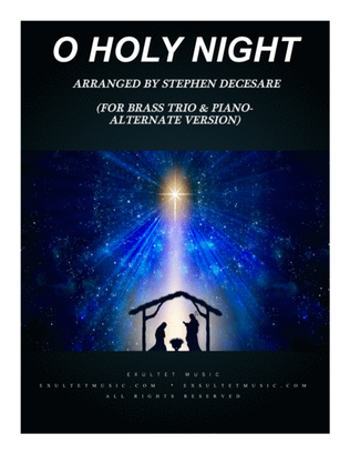 Book cover for O Holy Night (for Brass Trio and Piano - Alternate Version)