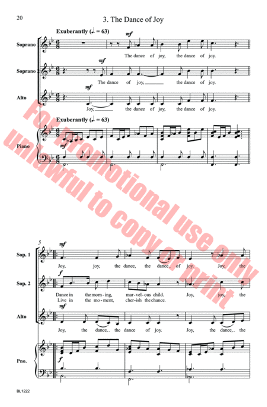 Hope, Peace, Joy: A Trilogy Choir scores gallery preview page 20