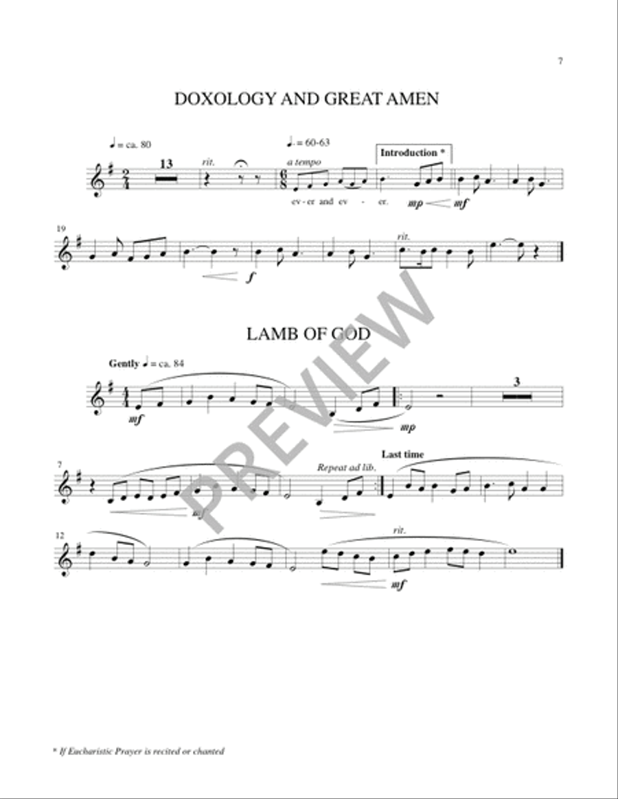 Mass of the Angels and Saints - String edition Handbell Choir scores gallery preview page 7