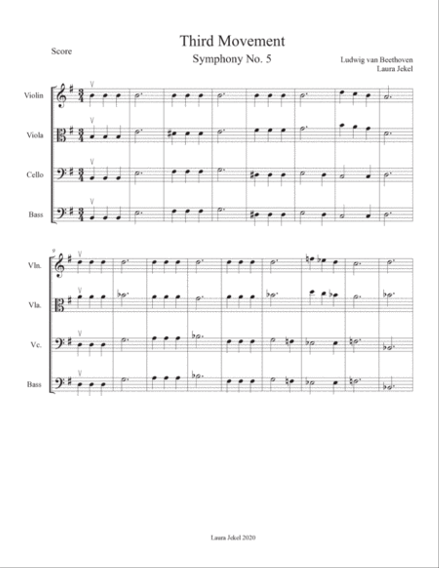 10 Arrangements of Classical Favorites for Beginner String Orchestra String Orchestra scores gallery preview page 2
