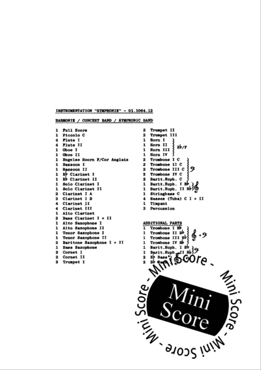 Symphonie pour Orchestre d'Harmonie Concert Band scores gallery preview page 6