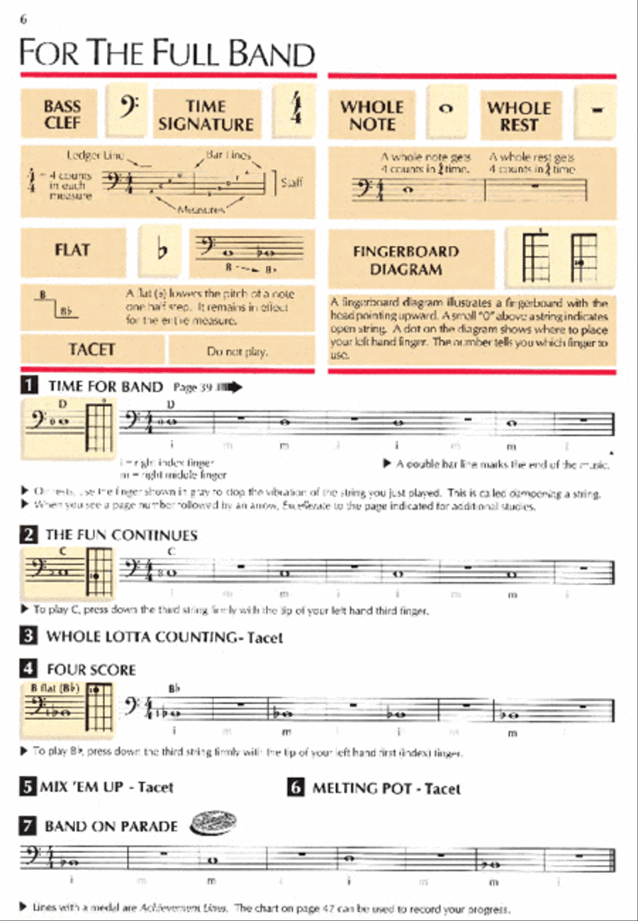 Standard of Excellence Enhanced Book 1, Electric Bass Concert Band Methods scores gallery preview page 2