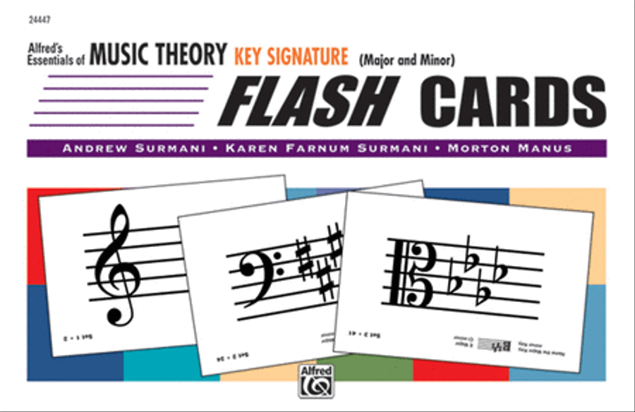 Essentials of Music Theory: Key Signature Flash Cards Key & Note References scores gallery preview page 1
