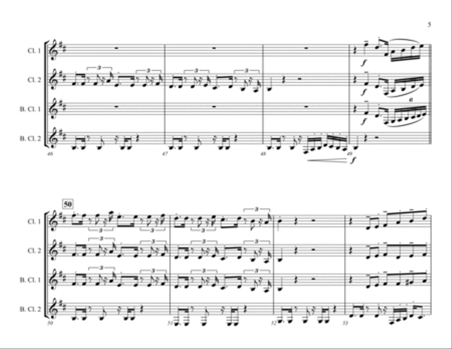 Death Of A Bachelor Death Of A Bachelor Woodwind Quartet scores gallery preview page 5