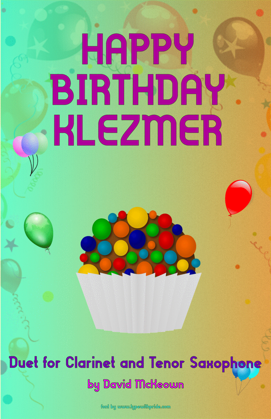 Happy Birthday Klezmer for Clarinet and Tenor Saxophone Duet Woodwind Duet scores gallery preview page 1