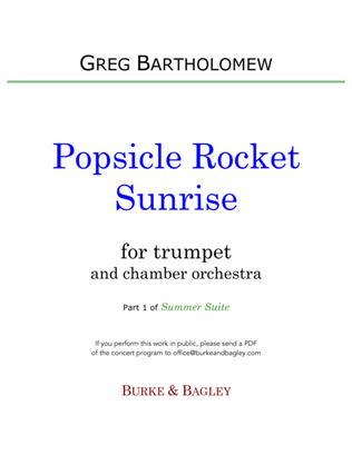 Popsicle Rocket Sunrise (trumpet & chamber orchestra)
