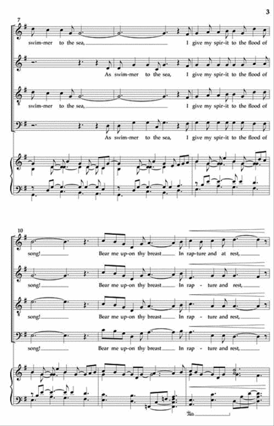 Music, I Yield to Thee 4-Part scores gallery preview page 3