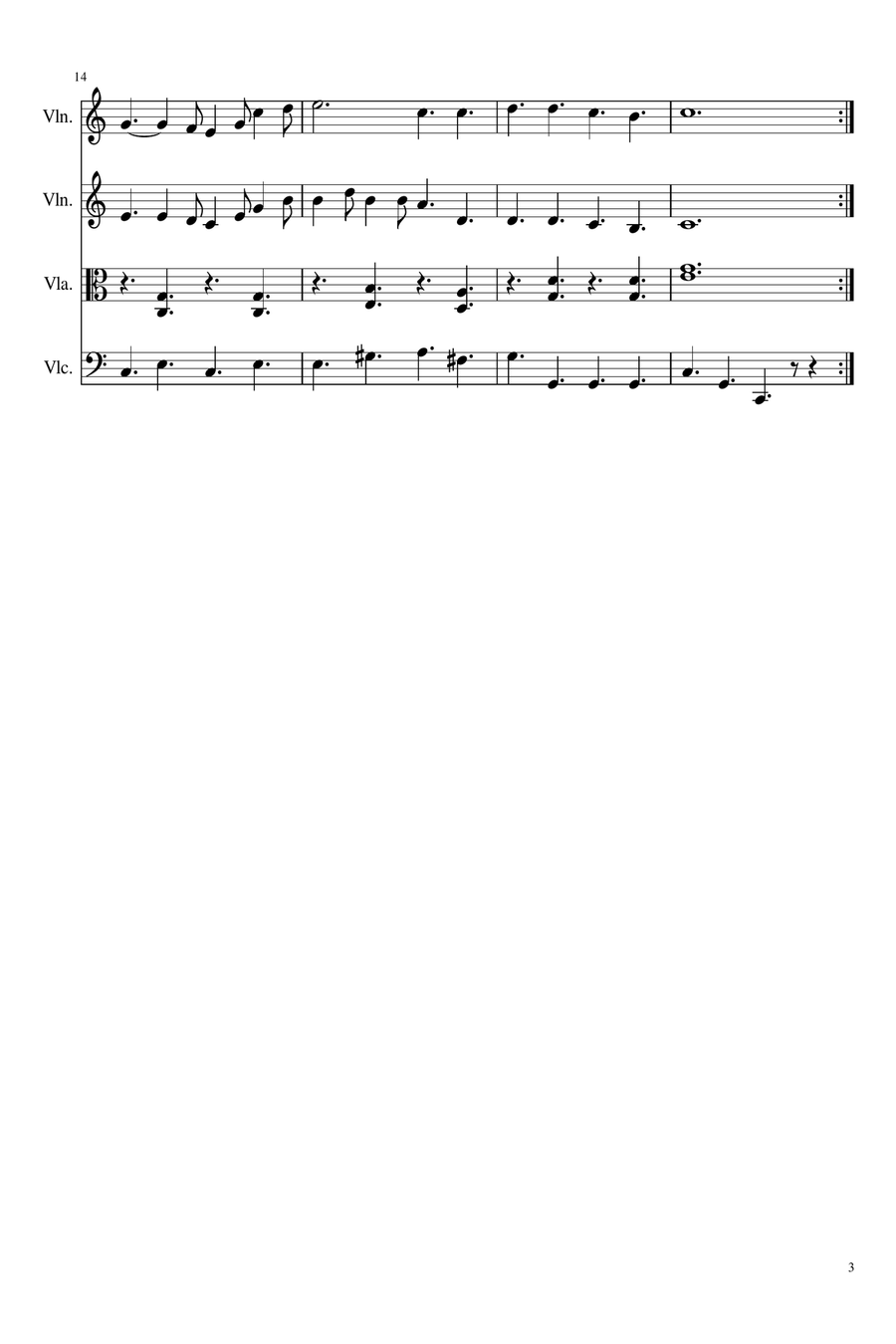 America The Beautiful and Battle Hymn of the Republic for String Quartet or String Orchestra String Quartet scores gallery preview page 5