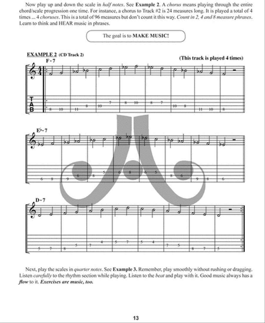 Volume 1 For Guitar - How To Play Jazz & Improvise Electric Guitar scores gallery preview page 11