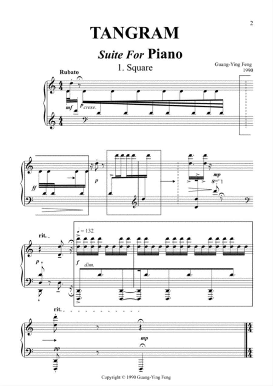Tangram Tangram Piano Solo scores gallery preview page 3