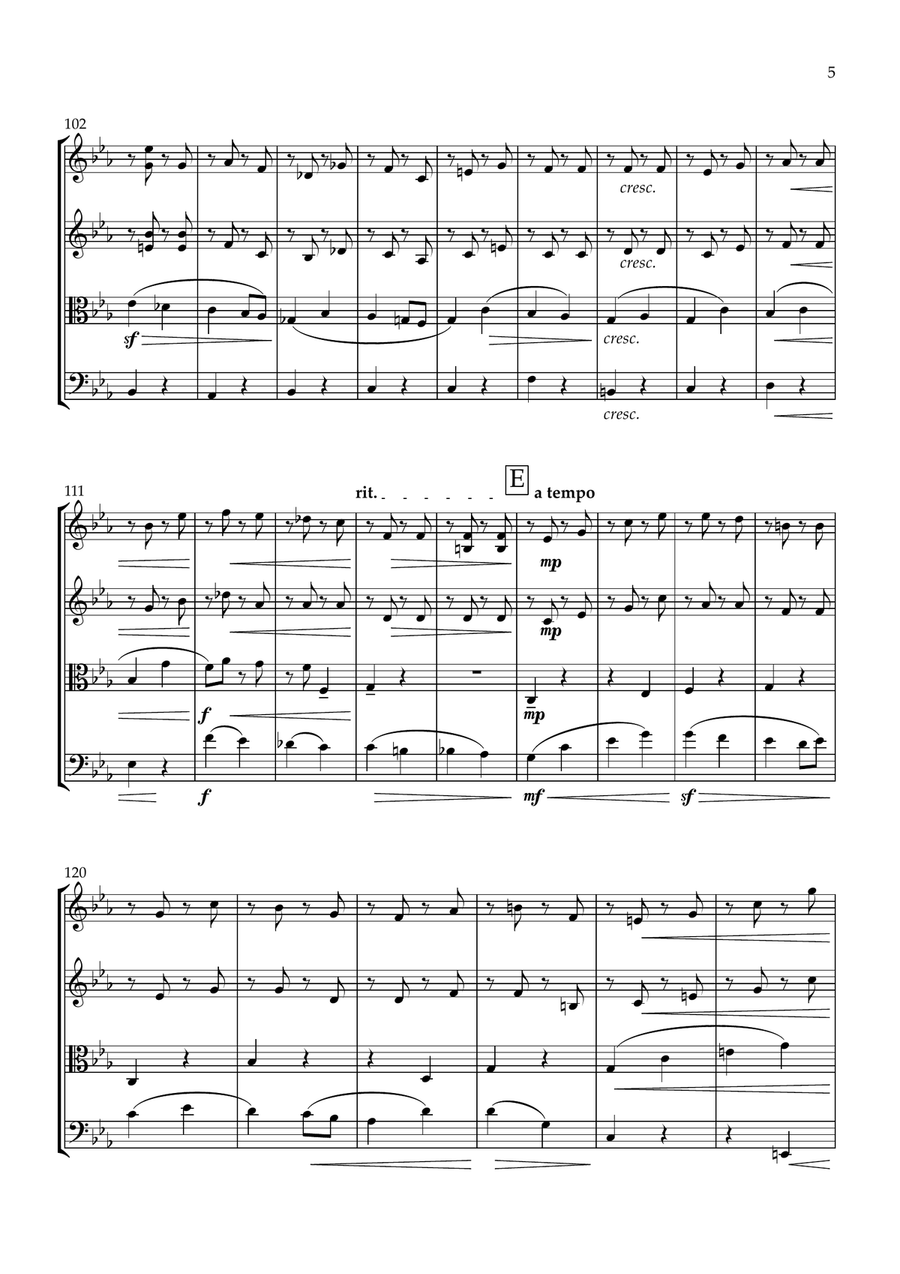 Cavatina Cavatina String Quartet scores gallery preview page 5