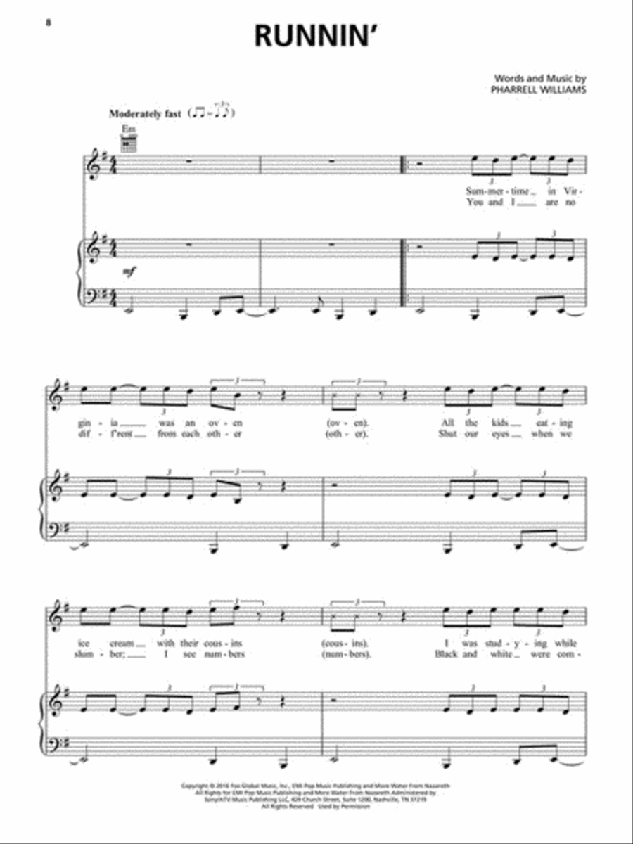 Hidden Figures Hidden Figures Piano, Vocal, Guitar scores gallery preview page 4