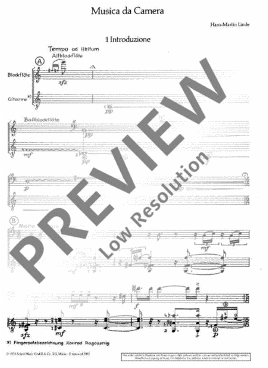 Musica da Camera Alto Recorder scores gallery preview page 7