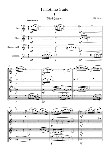 Philotimo Suite - Wind Quartet image number null