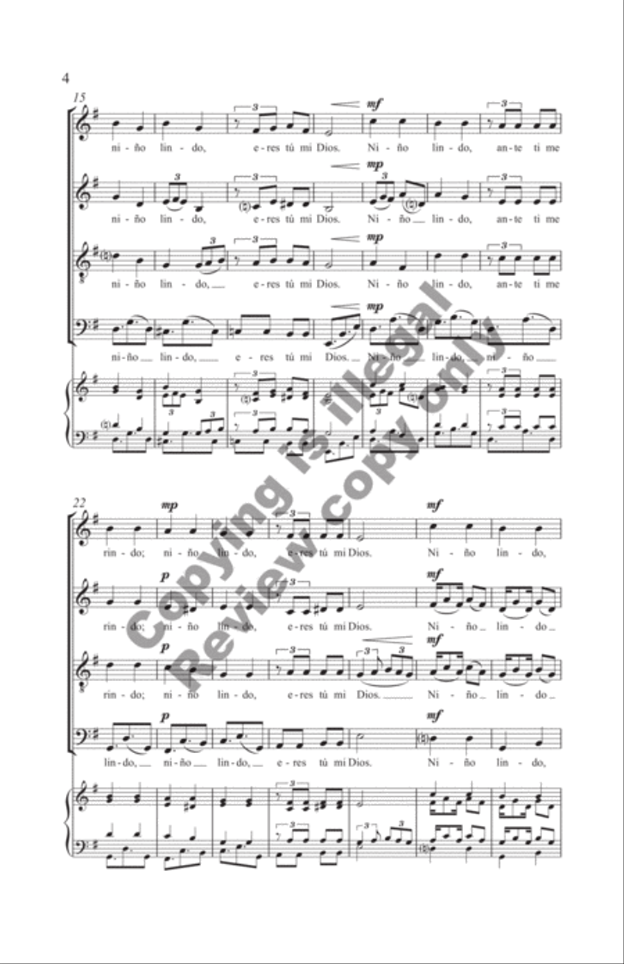 The Snow Lay On the Ground!: Nine Festive Carol Settings (Complete Compilation Full Score) Choir scores gallery preview page 21