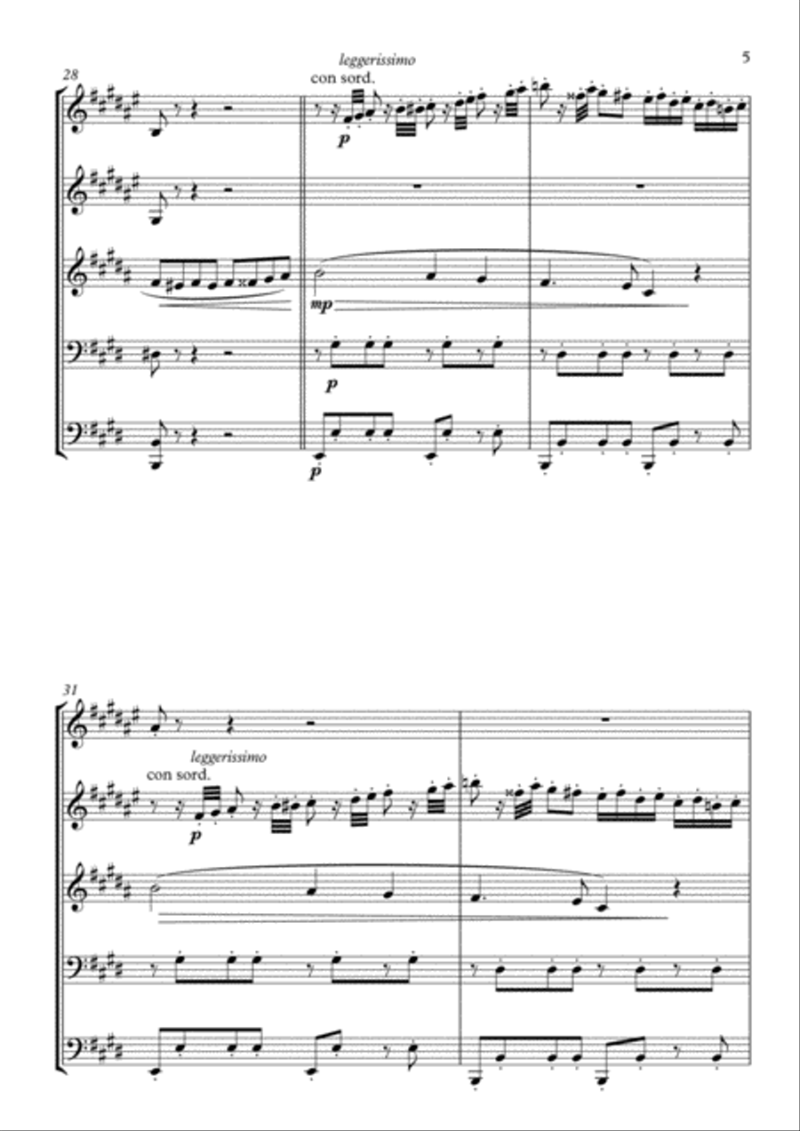 La Traviata - Prelude Brass Ensemble scores gallery preview page 5
