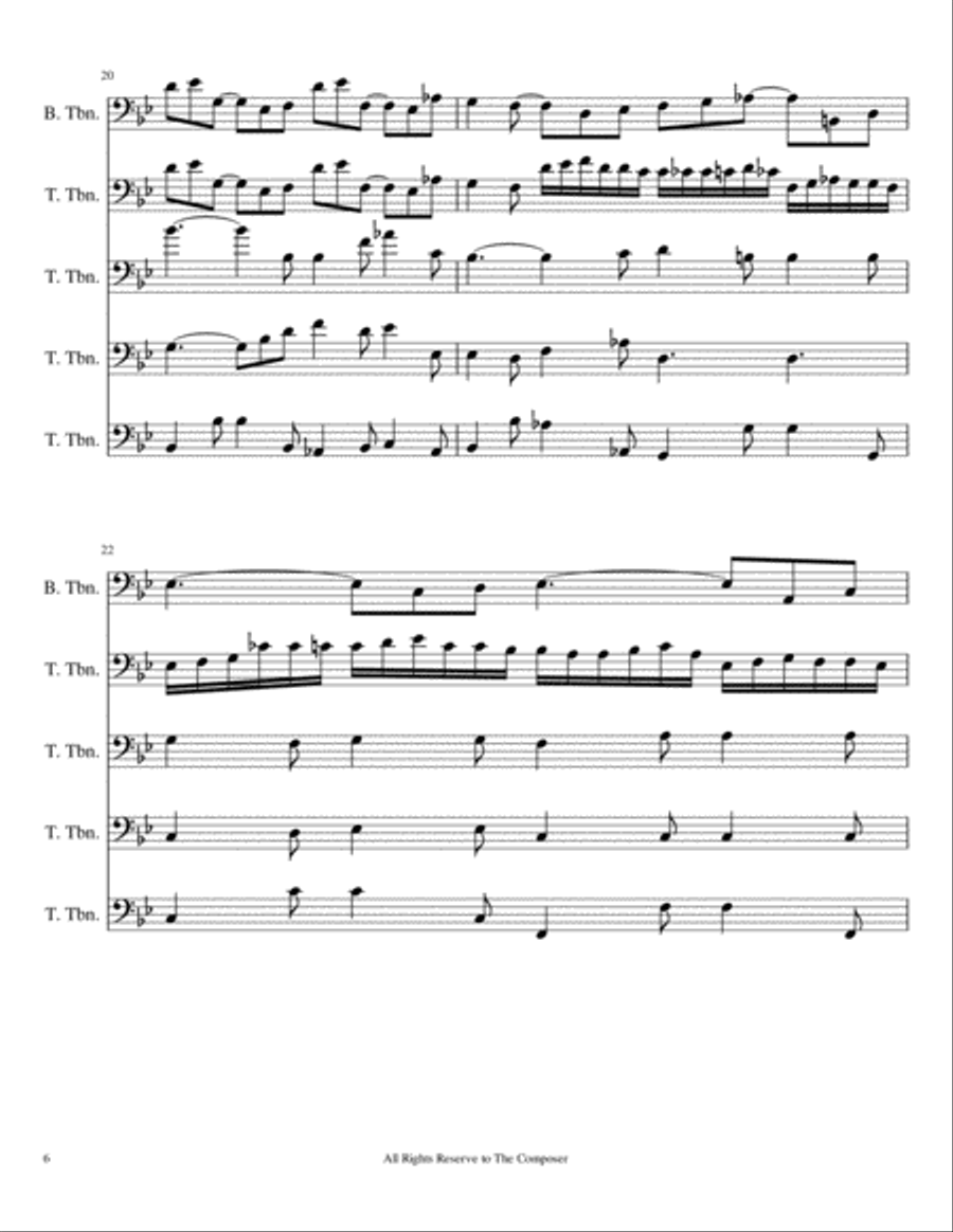 Mache Dich, Mein Herze, Rein Brass Ensemble scores gallery preview page 6