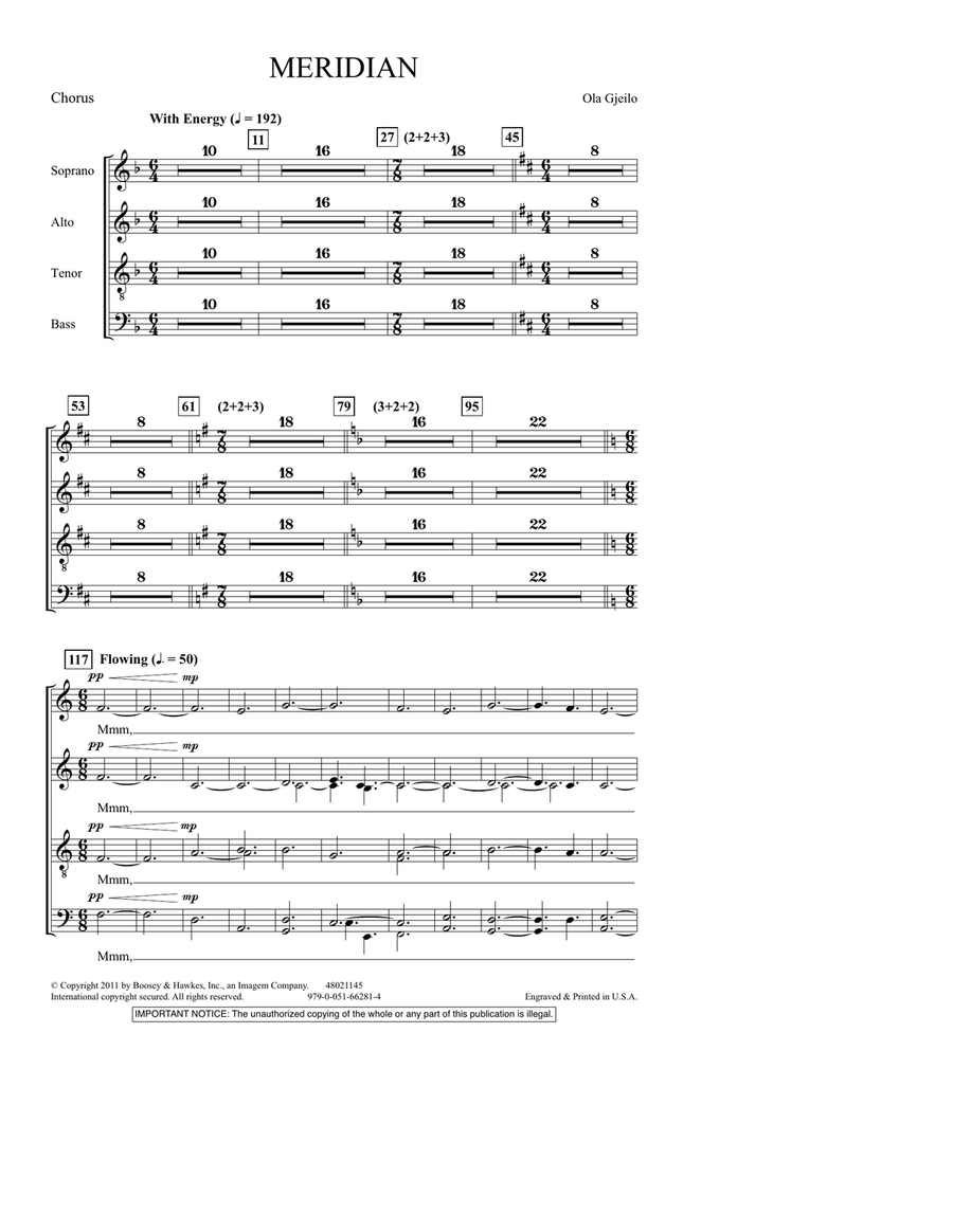Meridian - Chorus Choir scores gallery preview page 1