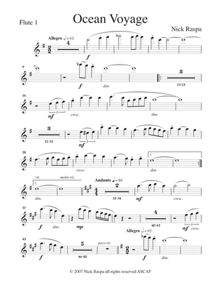 Ocean Voyage - (Full Orchestra) Flute 1 part